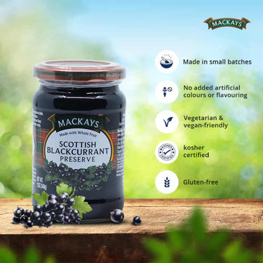 MACKAYS-Scottish Blackcurrant Preserve-340g